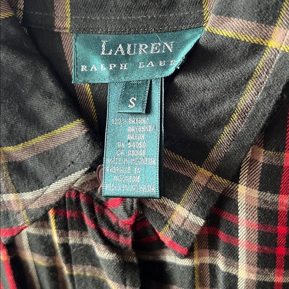 Lauren Ralph Lauren Rayon Button Up Size Small - Picture 2 of 3